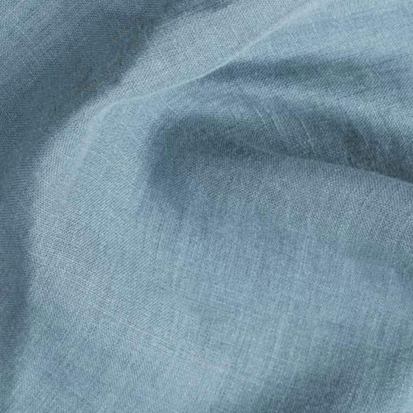 Gray Blue 100% linen. Medium weight. Stonewashed. European