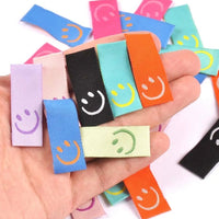 Colorful smile labels. Mixed colors pack of 8.